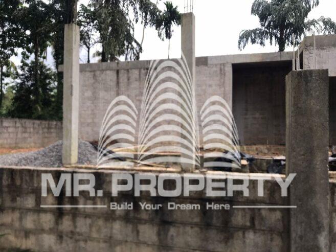 Half build house and land for sale