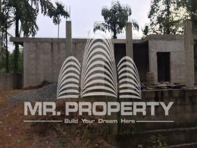 Half build house and land for sale