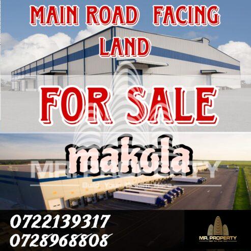 land for sale main road facing makola